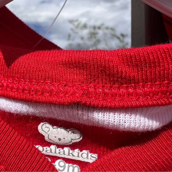 ⬇️Koalakids NWT 2Pc Boys/Girls My First Christmas Size 6-9Mos Color Red, White - Picture 9 of 9